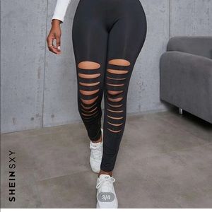 Shein ripped leggings